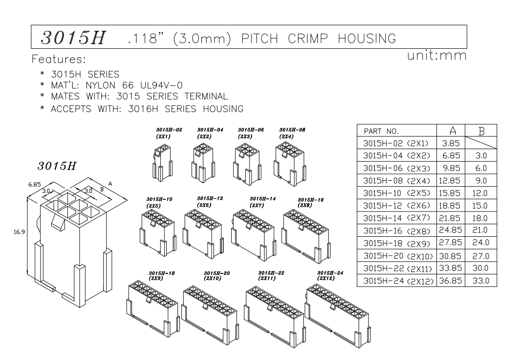 3.0 pitch wire harness assembly manufacturer