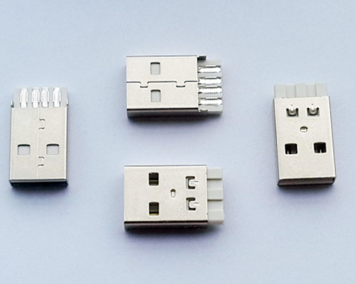 Usb A Male Connector with Short black or white Housing